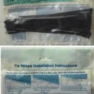 Coolaroo Black Plastic Shade & Windbreack Ties (20-Pack) 301392 New / Sealed