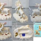 Tykes on Ice Porcelain Figurine "Forever Friends" Winter Christmas Child w/ Deer