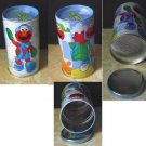 Vintage 2006 Sesame Street Empty Elmo Tin w/ 3 section Rotating Puzzle Graphics