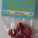 Pk of 6 Glitter Hearts Valentines Day Crafts Decorations Nicole Accents 3 Packs