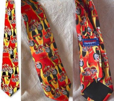 Hot Fire Chopper by American Choppers red silk ties
