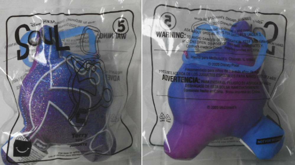 McDonald's 2020 Disney Pixar Soul Terry Keychain Happy Meal Toy NIP #5