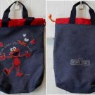 Sesame Street Elmo Loves You This Much Denim Bag Diaper Baby Carry Tote