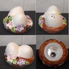 Avon Springtime Ceramic Eggs in Nest Salt Shaker ONLY