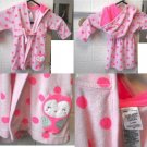 Just One You By Carters Baby Girl Size 0-9 Months Pink Hooded Bath Robe