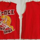 Boys Fortune Fashions T-Rex SK8 Shop Red Size 7 youth sleeveless top NWT