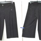 Women's Twenty One Dark Black Capri Cropped Dress Pants w/ pockets Size 3