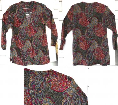 Women's Duster Coat w/ Medium Shoulder Pads Southern Lady Size 12 No Lining