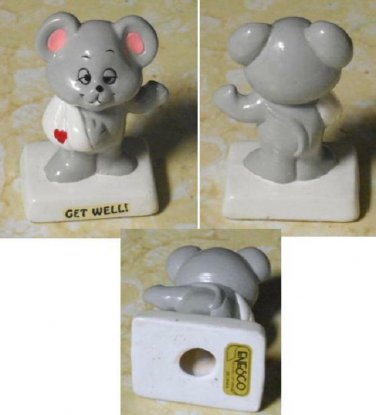 Enesco Designed Giftware Sri Lanka Vintage Get Well Mouse w/ Broken Arm