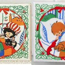 2 pc JASCO Christmas Holiday Ceramic Tile Trivet w/ Rubber Feet 4.25" Square 2 pc JASCO Christmas Holiday Ceramic Tile Trivet w/ Rubber Feet 4.25" Square