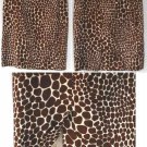 Women's fully Lined Straight Skirt w/ Back Slit w/ Animal Spots Approx Size 6/8