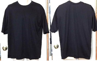 Hydrotech Polyester Men's Black Crew Neck T-Shirt Tee Size XL Basic Concepts