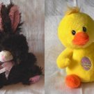 Easter Bunny Rabbit And Chick Plush Stuffed Animal Set Basket Easter Bunny Rabbit And Chick Plush Stuffed Animal Set Basket