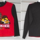STAR WARS Angry Birds Boys Size 10 Lightweight Fleece Sleep Top Long Sleeve