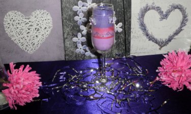 Champagne Glass Candle