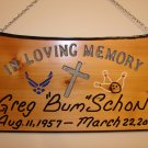 Large 21 x 11 "In Loving Memory" Sign