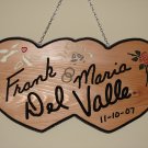 Double Heart Wedding Sign