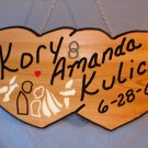 Double Heart Wedding Sign
