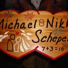 Double Heart Wedding Sign