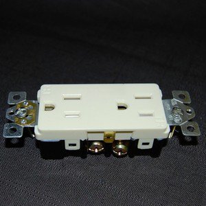 Decora Duplex Electrical Outlet Receptacle - 3 Prong - Soft White Finish