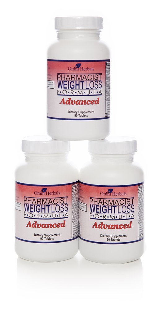 3 Bottles Pharmacist Weight Loss Formula / NonStimulant / 1 Advanced