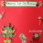 Baby's First year memory Scrapbook baby boy