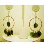 Handcrafted Light Blue and Green Chandelier Earrings