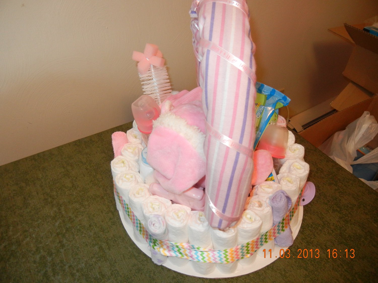 Basket Diaper Cake