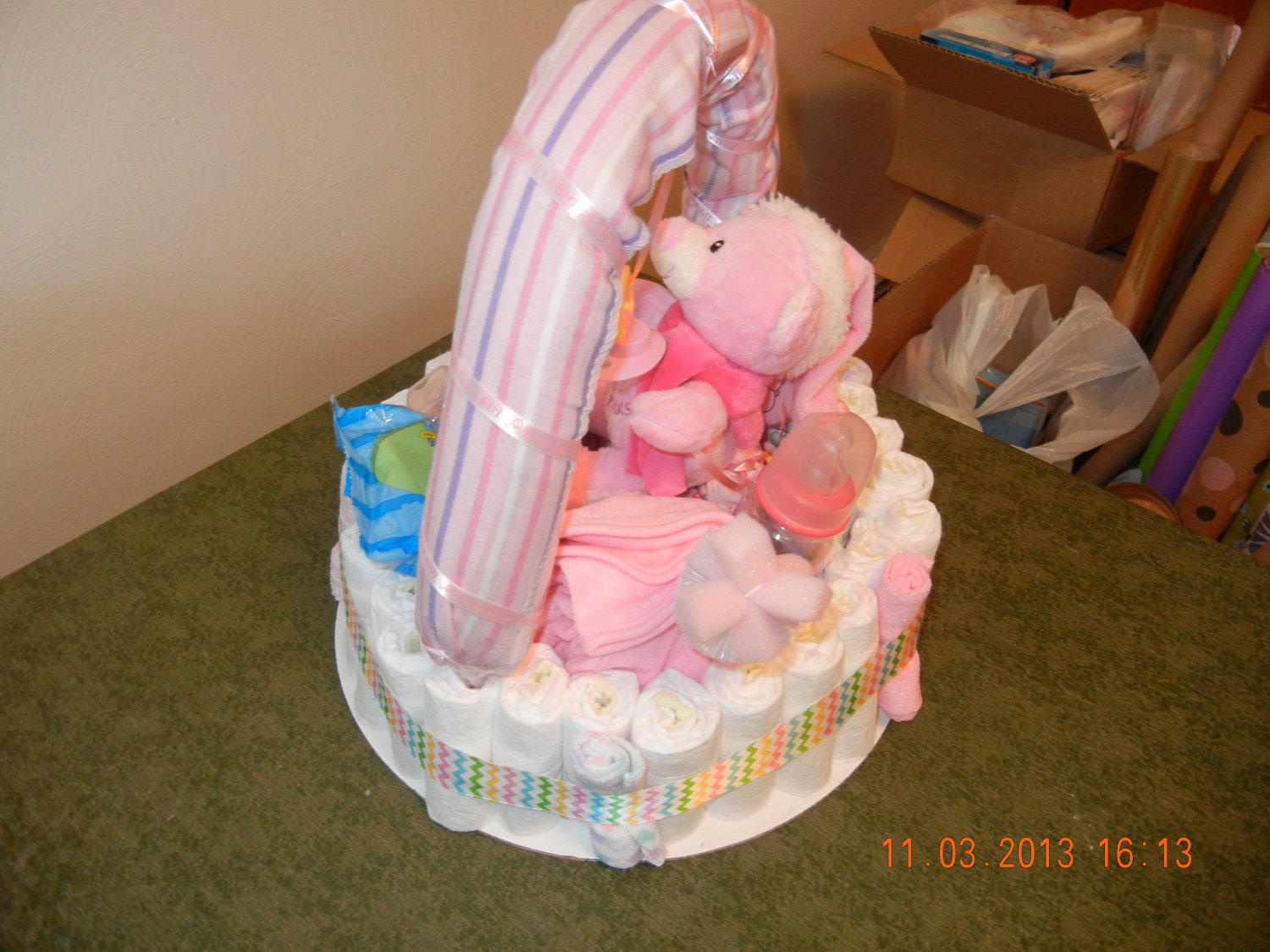 Basket Diaper Cake