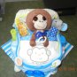 Monkey Bath Time Bassinet Diaper Cake