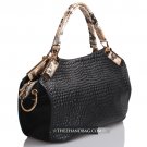 Zodiac™ Crocodile Effect Python Handle Hobo Satchel Handbag