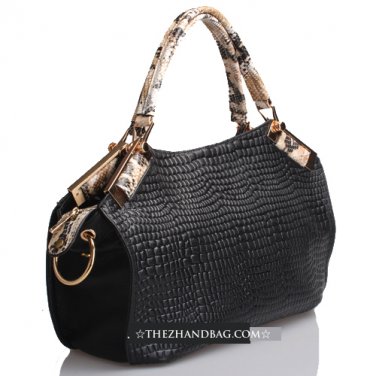 Zodiac&acirc;�&cent; Crocodile Effect Python Handle Hobo Satchel Handbag