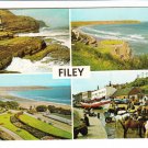 Filey Multiview Yorkshire Postcard. Mauritron 214381