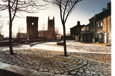 Weavers Square Heptonstall Yorkshire Postcard. Mauritron 220704