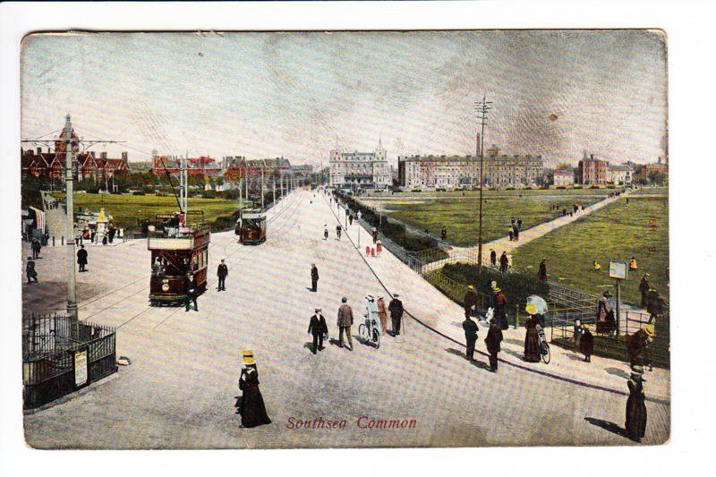 Southsea Common Vintage View Postcard. Mauritron 220742