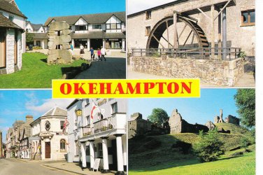 Okehampton Multiview Postcard. Mauritron 248326