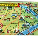The New Forest Map Postcard. Mauritron 248443