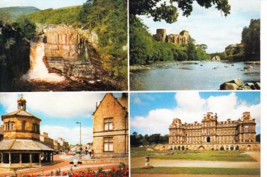 Barnard Castle Co Durham Multiview Postcard. Mauritron 248449