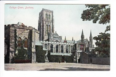 College Green Durham Old Card with Stamp Postcard. Mauritron 248454