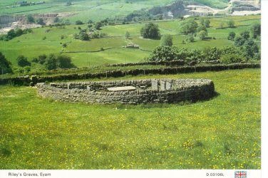 Rileys Graves Eyam Derbyshire Postcard. Mauritron 248462