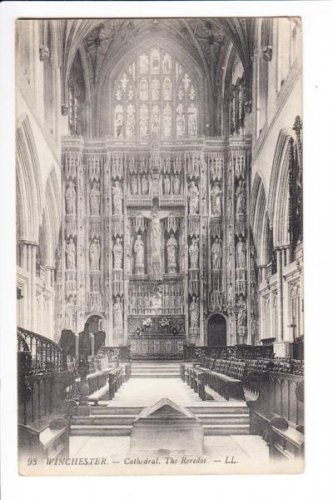 Winchester Cathedral The Reredos Postcard. Mauritron 249750