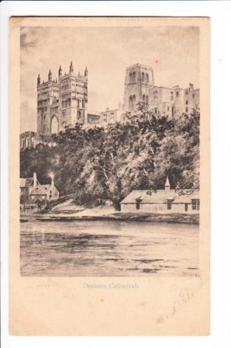 Durham Cathedral Old Card Postcard. Mauritron 249772