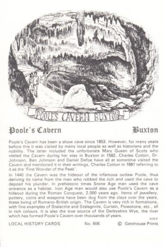 Pools Cavern Buxton Derbyshire Postcard. Mauritron 249827