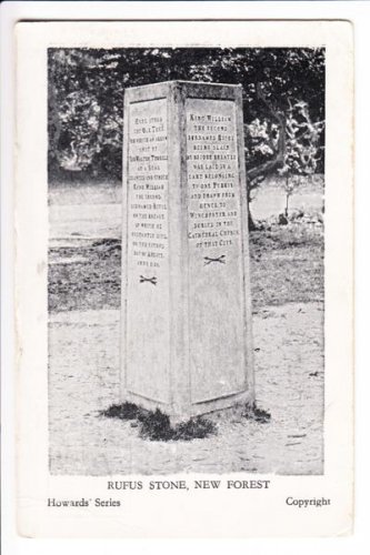 Rufus Stone New Forest Hampshire Postcard. Mauritron 249830