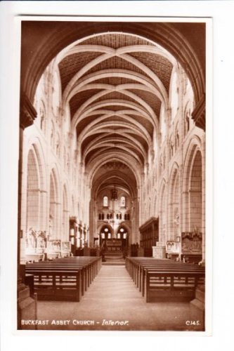 Buckfast Abbey Church Interior Postcard. Mauritron 249837