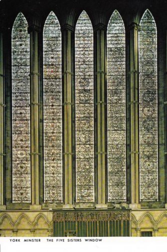 York Minster Five Sisters Window Postcard. Mauritron 249856