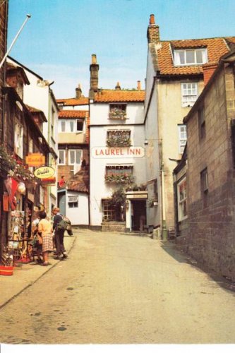 Station Road Robin Hoods Bay Yorkshire Postcard. Mauritron 249860