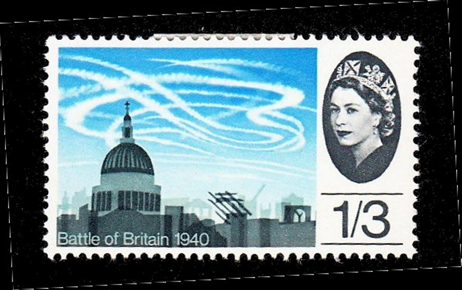 GB QE II Stamp 1965 Battle of Britain 1/3d MM SG678 Mauritron 78025