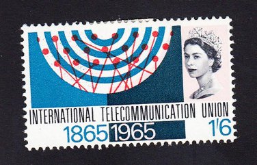 GB QE II Stamp 1965 ITU Centenary 1/6d MM Mauritron 78041