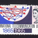 GB QE II Stamp 1965 ITU Centenary 9d MM Mauritron 78042